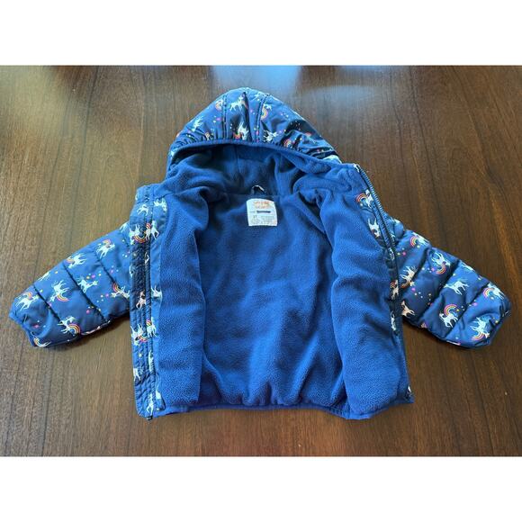 Jumping Beans Heavyweight Hooded Puffer Jacket Size 3T - Picture 5 of 6